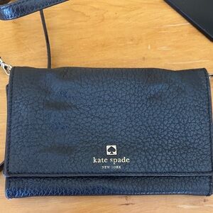 Kate Spade Textured Black Crossbody Bag